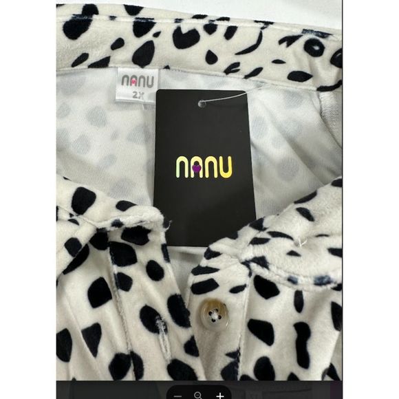 Nanu Womens Collared Button Up Long Sleeves Polka Dot Multicolor Top Size 2X - Picture 3 of 3